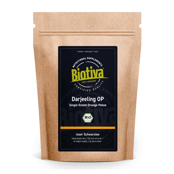 Biotiva Darjeeling Schwarztee Orange Pekoe Seeyok Bio 100 g