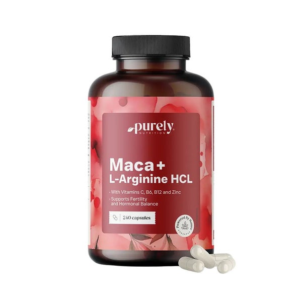 Purely Nutrition Maca 4000 mg + L-Arginin HCl 240 St