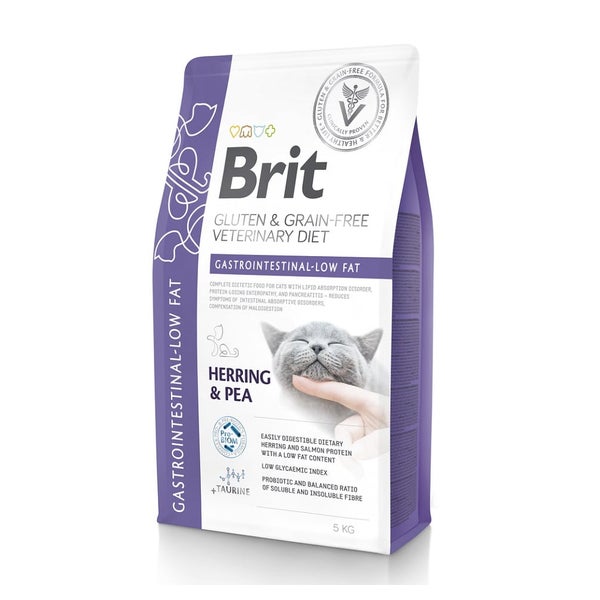 BRIT Veterinary Diets Cat Gastrointestinal bei Störungen des Verdauungssystems der Katze 5 kg