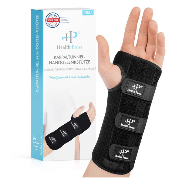 Health Press® Karpaltunnelbandage Größe S Links 1 St