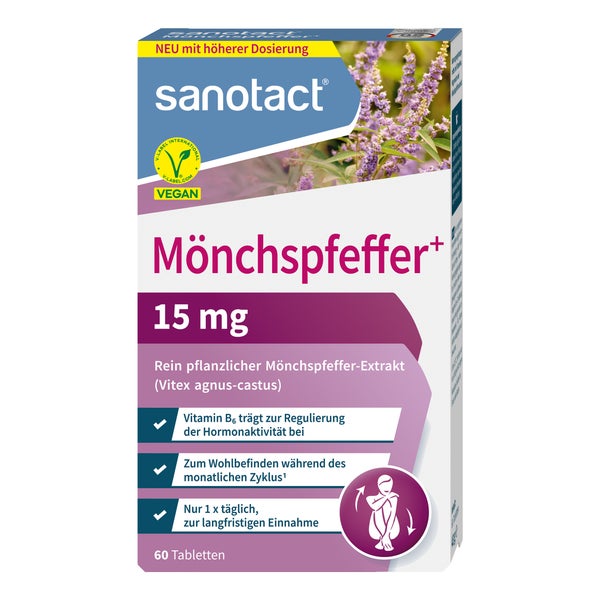 Sanotact Mönchspfeffer+ Tabletten 60 St