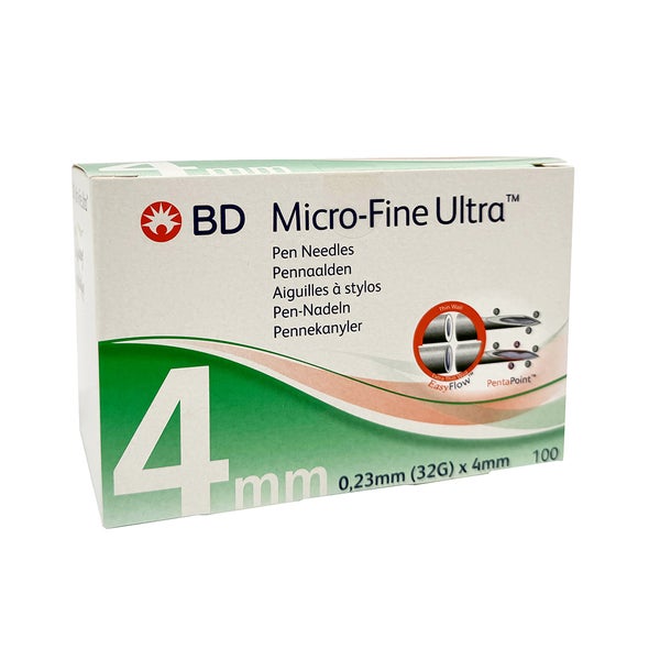 Bd Micro-fine Ultra Pen-nadeln 0.23x4 Mm 32 G 100 St