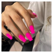 Kunstnägel Press On Nails Ballerina Eckig 24 Stück Matt Heiß 1 St