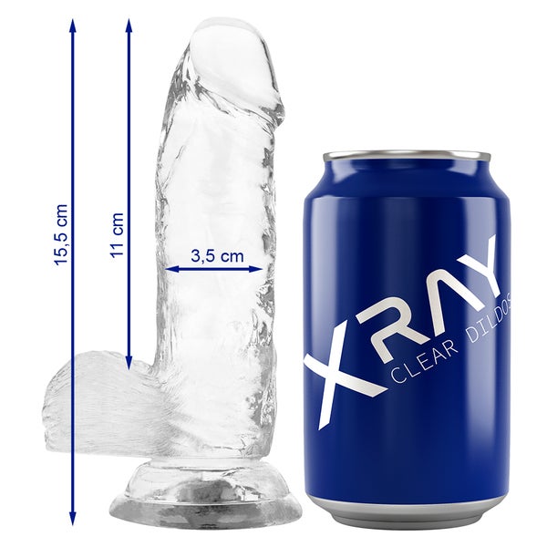 X Ray - Durchsichtiger, flexibler Dildo