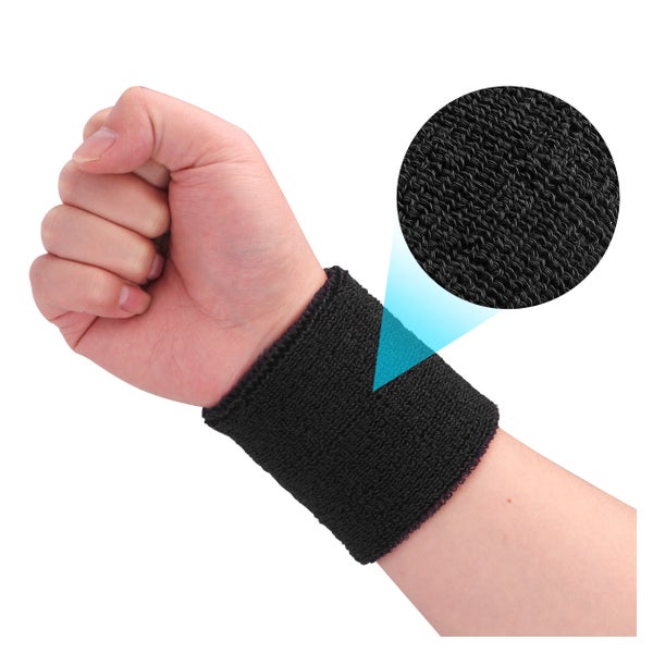SCHWEISSBAND HANDGELENK SPORT ABSORBIEREND 1 St
