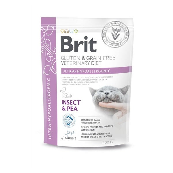 BRIT Veterinary Diet Cat Gluten Grain free Ultra-Hypoallergenic 0,4 kg