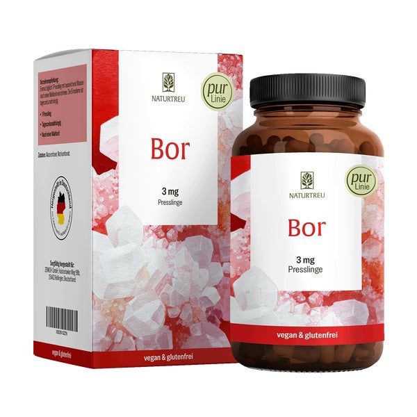Bor 3 mg Presslinge BOR Jahresvorrat 365 vegane Presslinge NATURTREU® 62.0 g