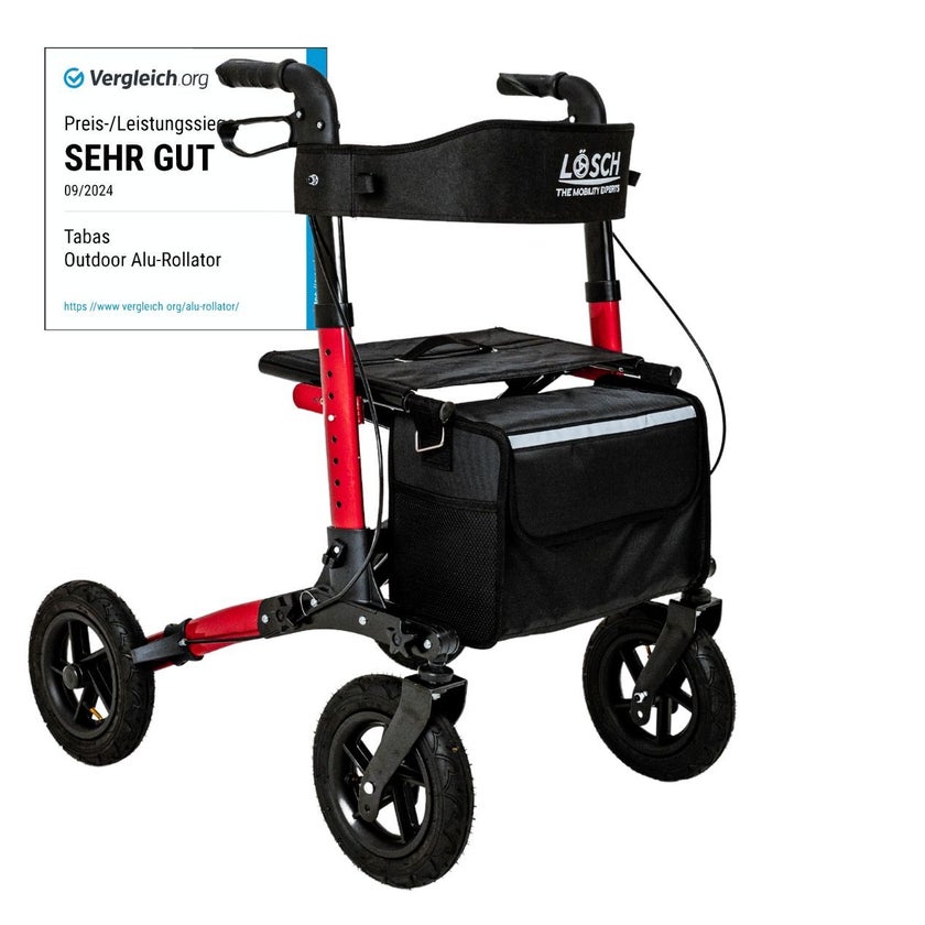 Lösch Reha Rollator TABAS Mobility AIR Rot