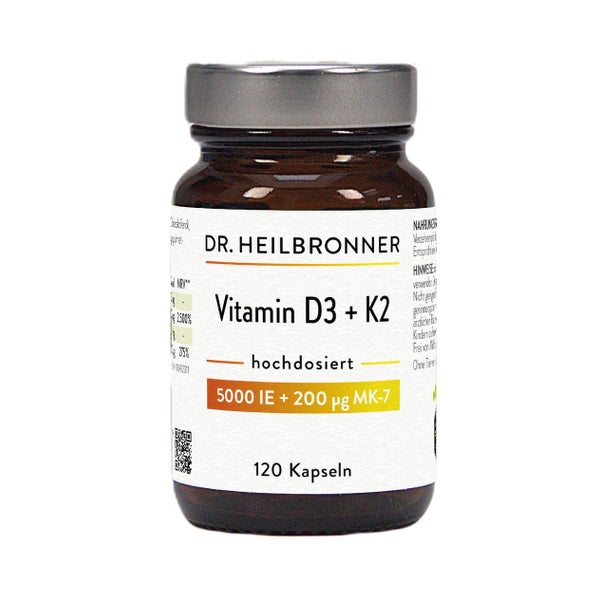 Vitamin D3 5000 + K2 DR. HEILBRONNER 120 St