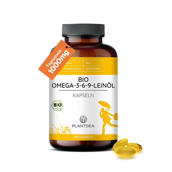Bio Omega-3-6-9-Leinöl Kapseln 180 St
