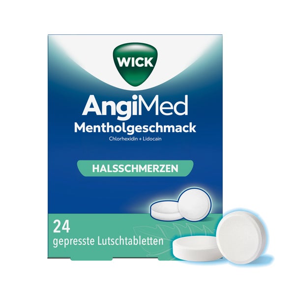 Wick Angimed Mentholgeschmack 5 Mg/1 Mg Lutschtabletten 24 St