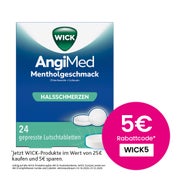 Wick Angimed Mentholgeschmack 5 Mg/1 Mg Lutschtabletten 24 St