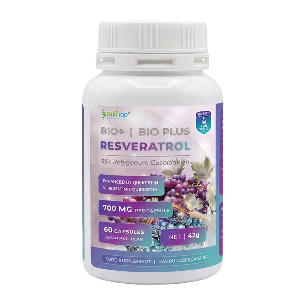 Nutriop® Resveratrol + Quercetin 700mg (60 Kapseln) 60 St