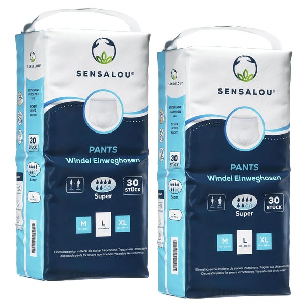 Sensalou Inkontinenz Windel Pants Super - Größe L 2x30 St