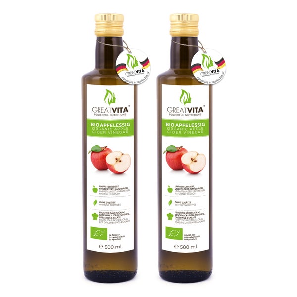 GreatVita Bio Apfelessig 1000 ml