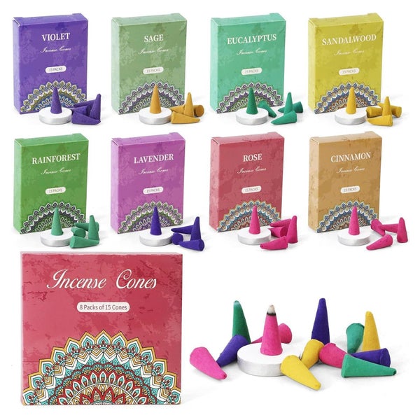 Räucherkegel Set 120st Gemischte Düfte Räucherkerze Aromathe 1 St