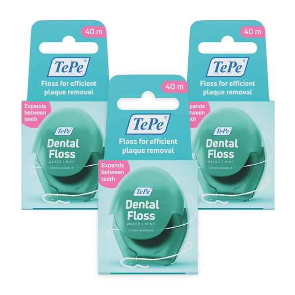 TePe Dental Floss 3x40m 3 St