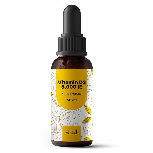 Vitamin D3 Tropfen 5000 IE - 50 ml - Bloom Naturals 50 ml