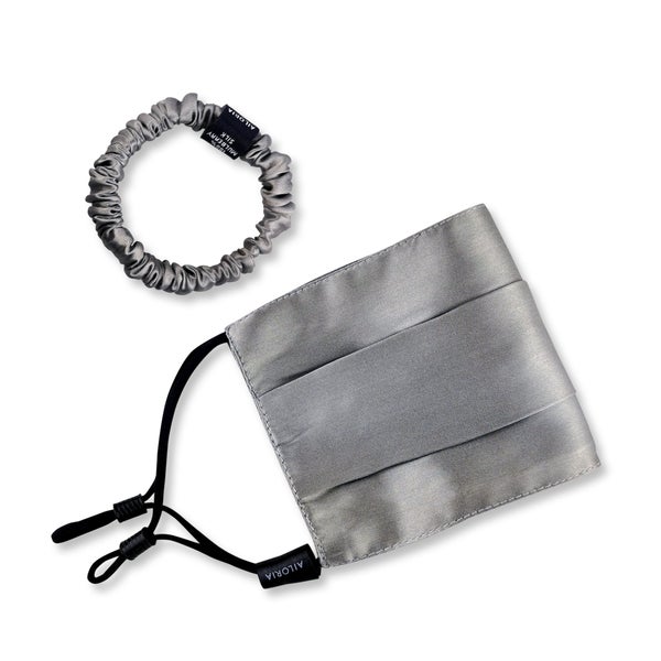 ALLURE & DOUX Gesichtsmaske und Scrunchie S aus Seide