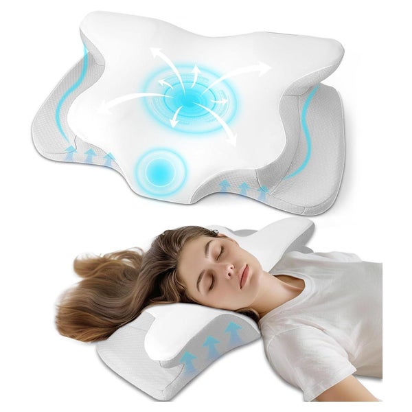 Orthopädisches Memory Foam Nackenkissen 62x41x13cm - Ergonom 1 St