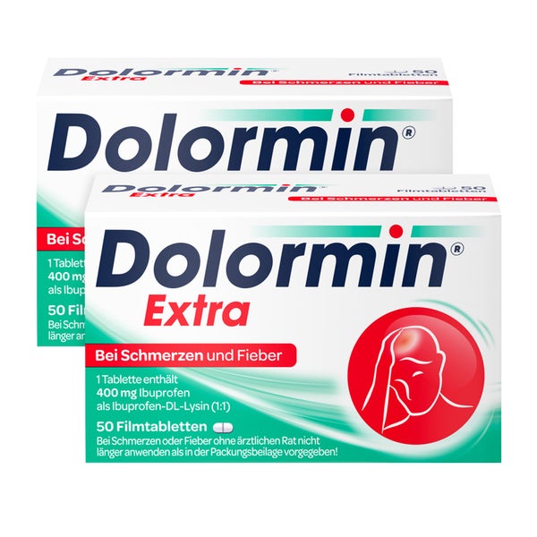 Dolormin Extra 400 mg Doppelpack 2X50 St