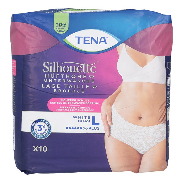Tena Silhouette Plus L White Inkontinenz Pants 10 St