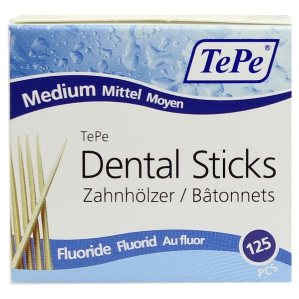 TEPE Zahnhölzer Mittel m.Fluorid 125 St