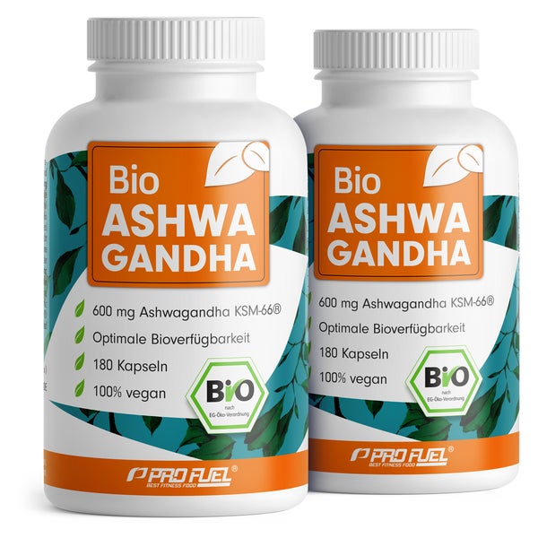 ProFuel - BIO Ashwagandha Kapseln KSM-66 - 2x 180 Kapseln 360 St