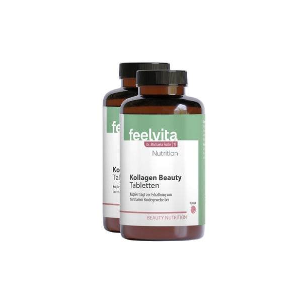 Feelvita Nutrition Kollagen Beauty Tabletten
4-Monatsvorrat (240 Tabletten) 240 St