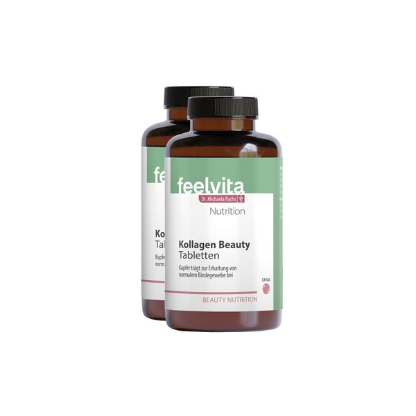 Feelvita Nutrition Kollagen Beauty Tabletten
4-Monatsvorrat (240 Tabletten) 240 St