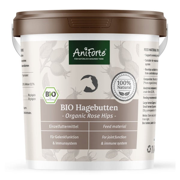 AniForte Bio Hagebutten - Ganze Früchte 1 kg