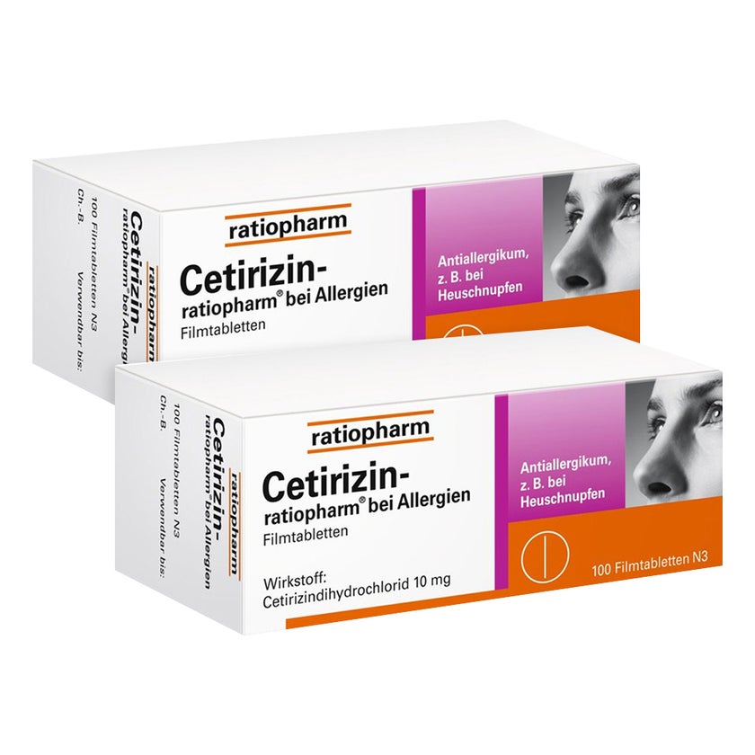 Cetirizin ratiopharm Doppelpack 2X100 St