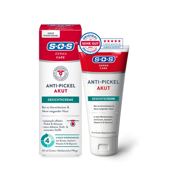 SOS Derma Care Anti-Pickel Akut | Gesichtscreme 50 ml