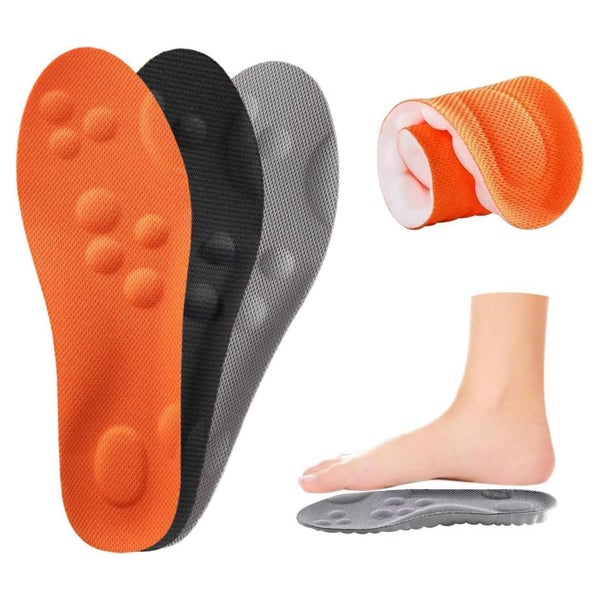 Einlegesohle orthopädisch 3 Farben (Orange + Schwarz + Grau) 1 St