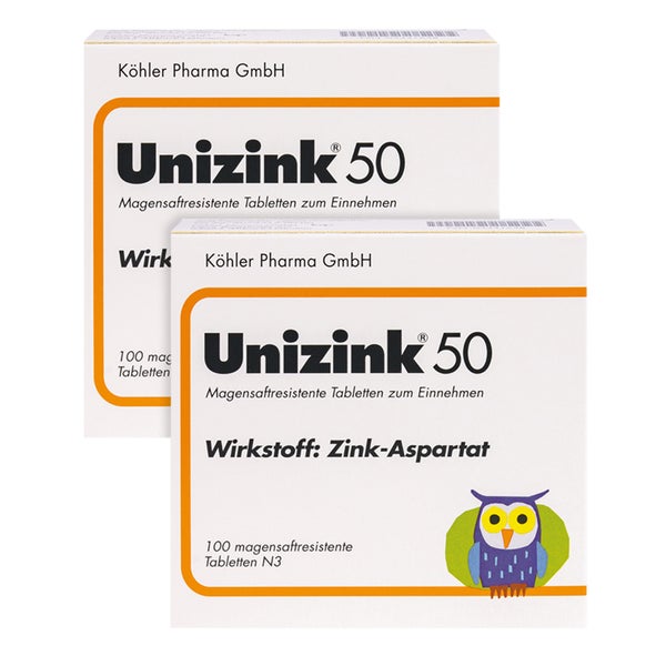 Doppelpack Unizink 50 2X100 St