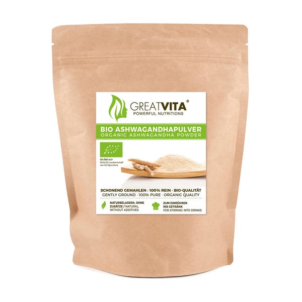 GreatVita Bio Ashwagandha Pulver 400 g