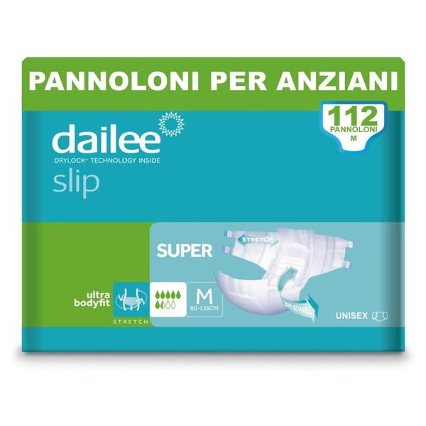 Dailee Inkontinenz Slip Super M, Windeln für Erwachsene 112 St