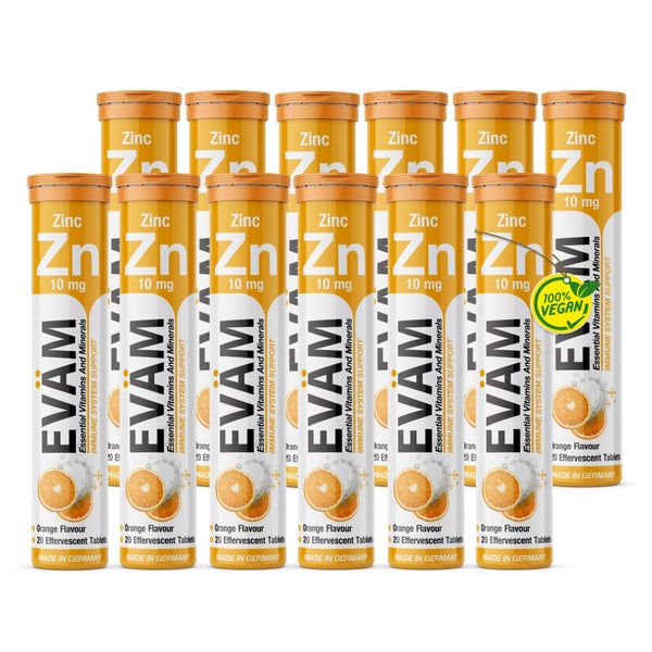 Zink Brausetabletten 10mg Immunsystem Haut 12er Pack 240 St