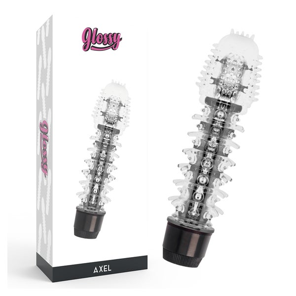 GLOSSY - Jelly Vibrator mit Noppenstruktur 1 St