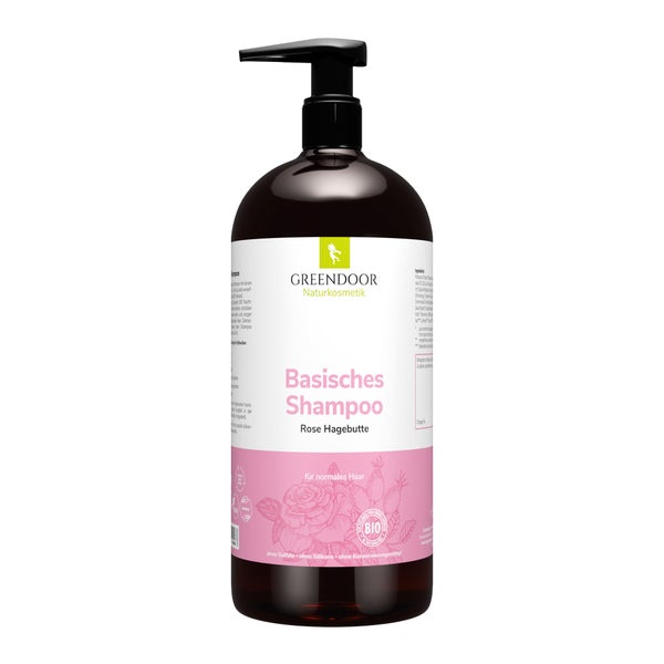 GREENDOOR Basisches Shampoo XL Rose Hagebutte 500 ml