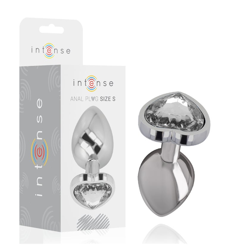 Intense - White Heart Aluminium Metall Anal Plug Größe günstig kaufen