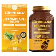 Zühre Ana Bromelain Kapseln 1250 mg 60 Kapseln mit Ananas-extrakt 75 g
