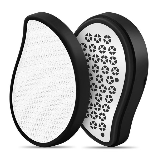 AOGOE Nano Glas Hornhautentferner & Haarentferner 2in1, Schwarz