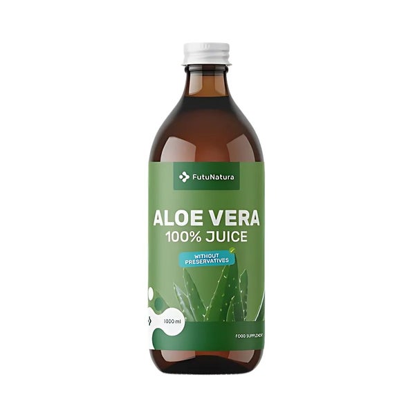 FutuNatura 100 % Aloe vera Saft für Magen und Verdauung 1000 ml