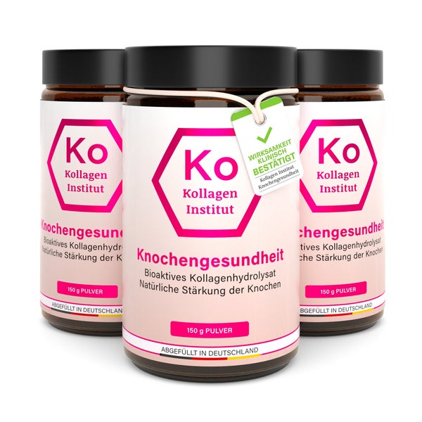 Kollagen Institut® Knochen Kollagen Pulver Vorteilsset 3 x 150 g