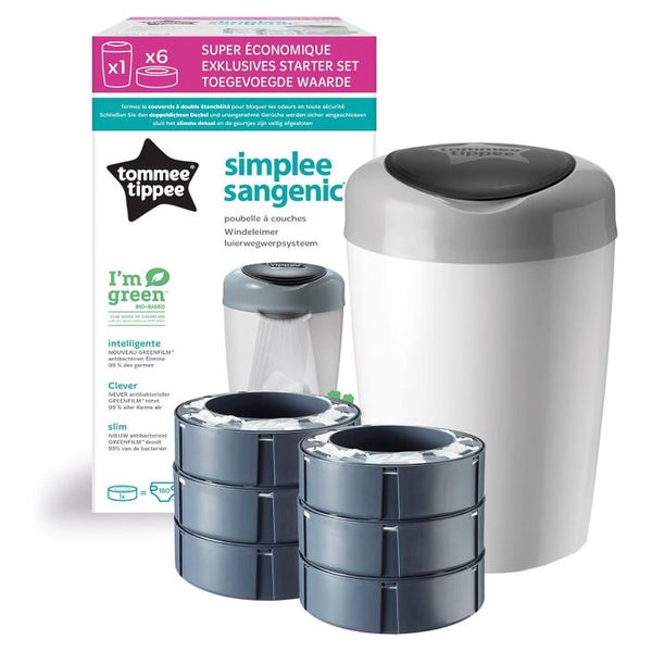 Tommee Tippee Windeleimer Simplee Sangenic 7 St