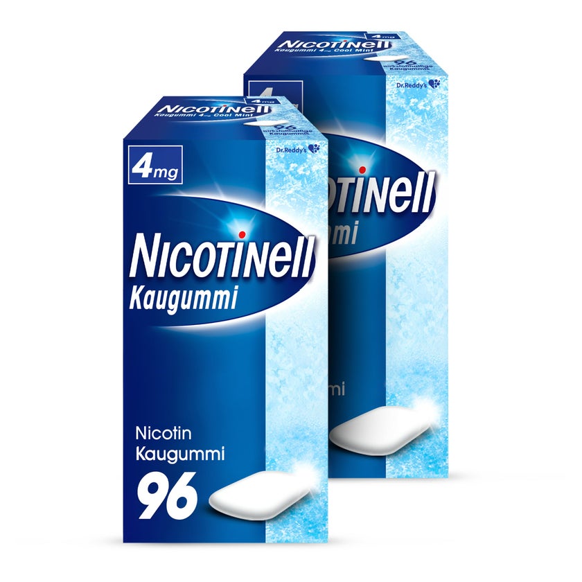 NICOTINELL Kaugummi 4 mg Cool Mint Doppelpack 2X96 St