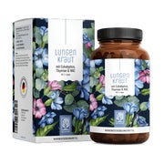 Produktabbildung: Lungenkraut Komplex mit Eukalyptus, Thymian, NAC & Vitamin B2 - LUNGENKRAUT - 120 vegane Kapseln - NATURTREU® 120 St
