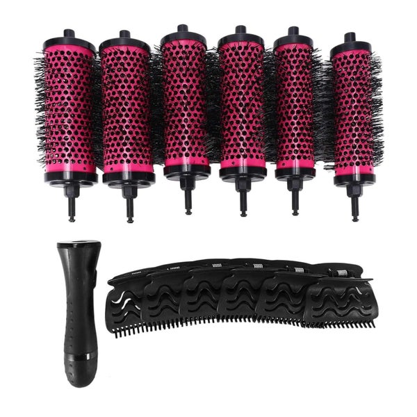 6er Set Keramik Lonic Runde Haarbürste Barrel Friseur Stylin 1 St