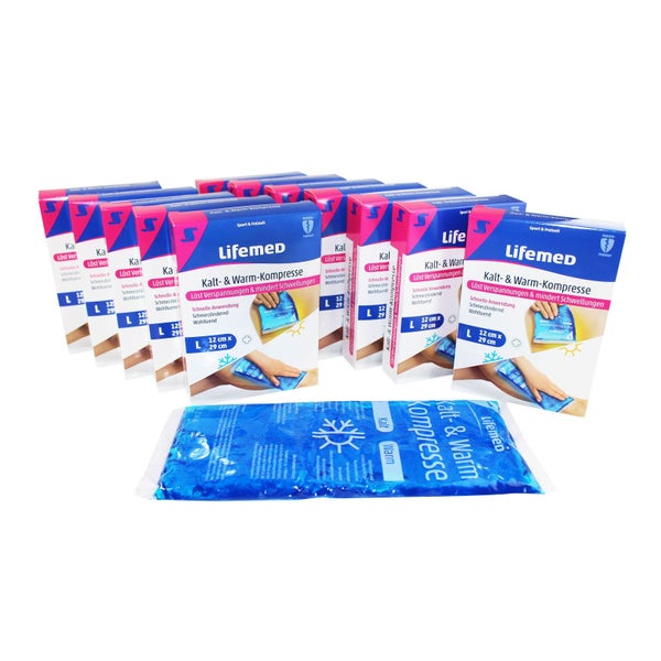 Lifemed Kalt- & Warm-Kompresse, Gr. L, 12 x 29 cm 12 St